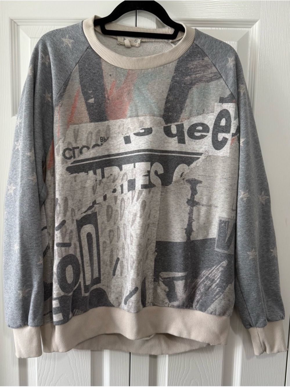 Vintage Style Graphic Sweatshirt Americana Free Spirit 1966 USA Made Pullover - Picture 2 of 8